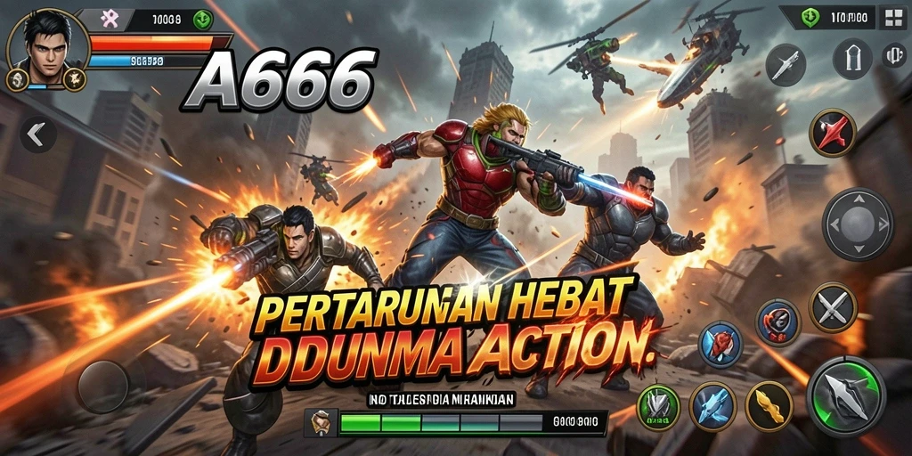 Tampilan gameplay seru dalam AA666 yang menampilkan aksi mendebarkan.