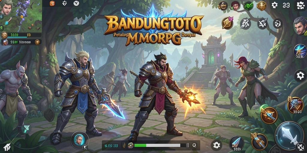 Tampilan gameplay seru dalam dunia MMORPG BANDUNGTOTO.