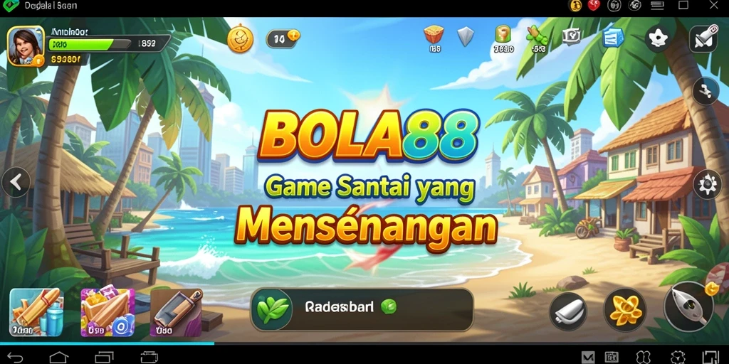 Tangkapan layar gameplay BOLA88 yang penuh warna dan menarik.