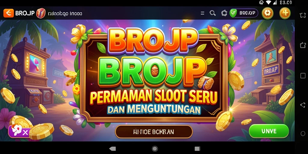 Gameplay seru BROJP dengan banyak pilihan tema Slot.
