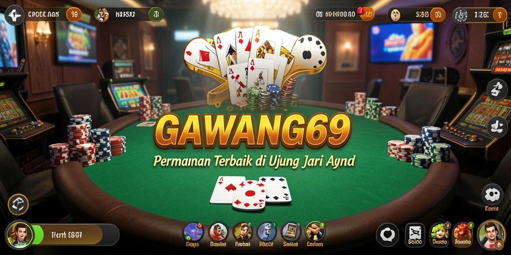 Tampilan gameplay Poker yang mendebarkan dari GAWANG69.