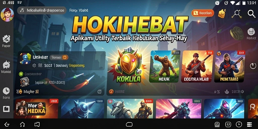 Tampilan HOKIHEBAT dengan fitur pengingat dan manajemen tugas