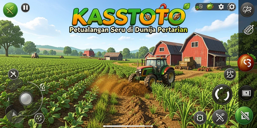 Tampilan gameplay KASTOTO yang mengasyikkan di dunia pertanian.