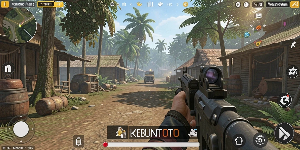 Tangkapan layar gameplay seru dari KEBUNTOTO dalam aksi TPS.