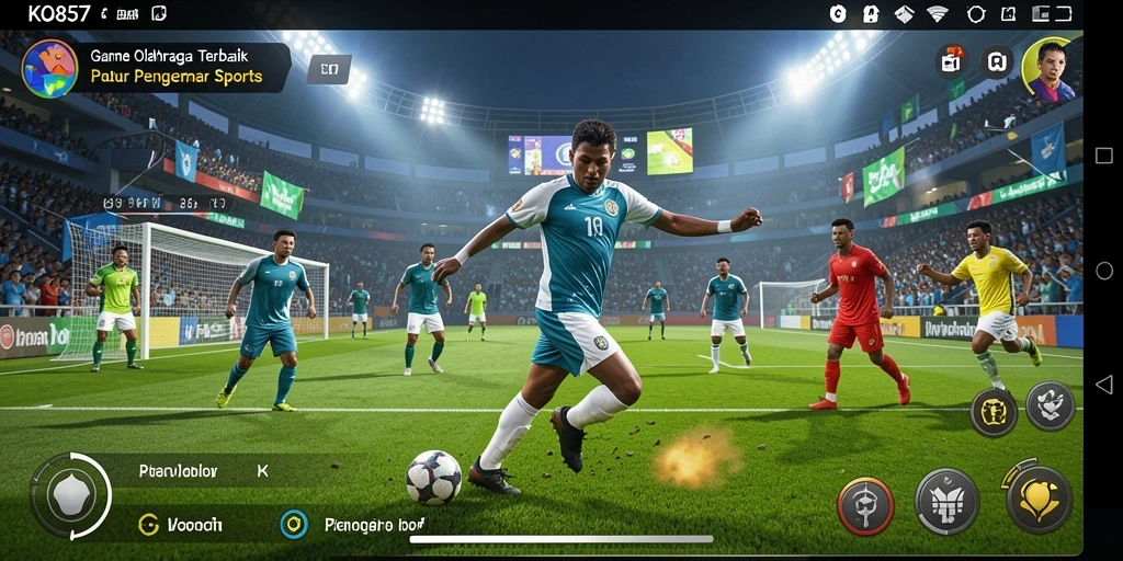Tampilan seru gameplay KO857 yang mendebarkan dan kompetitif.
