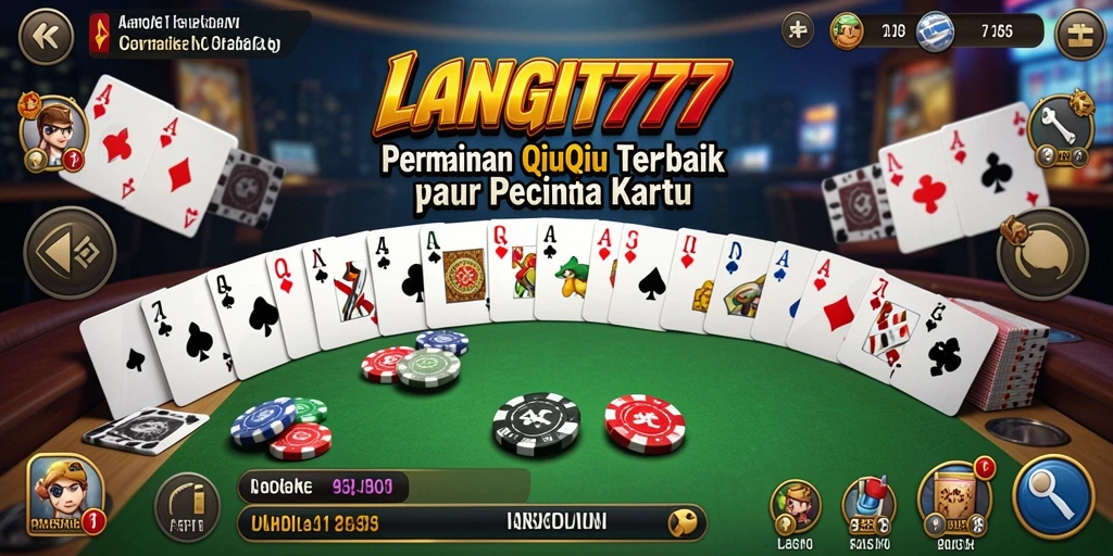 Screenshot LANGIT777 menampilkan momen seru dalam permainan QiuQiu.