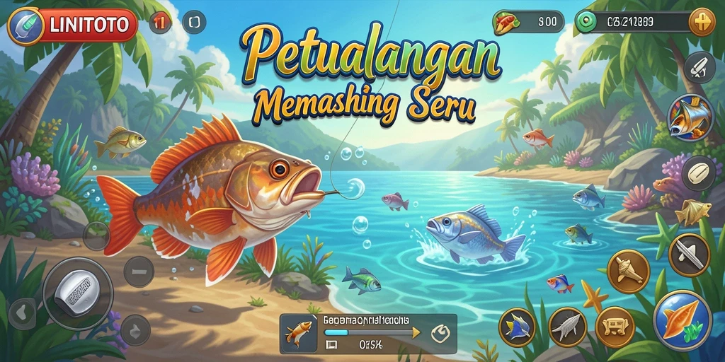 Tangkapan ikan besar dalam gameplay LINITOTO yang menantang.