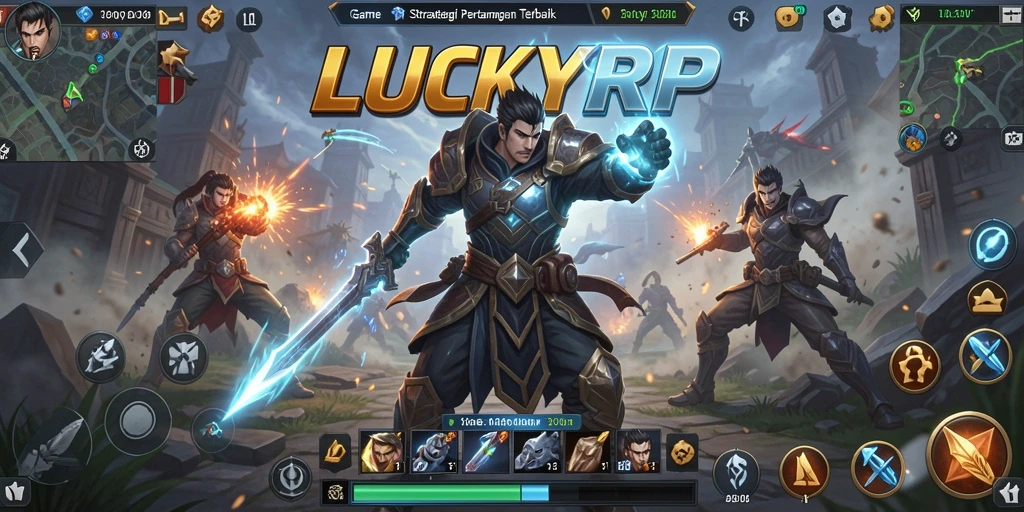 Tampilan seru dari gameplay LUCKYRP yang penuh strategi.