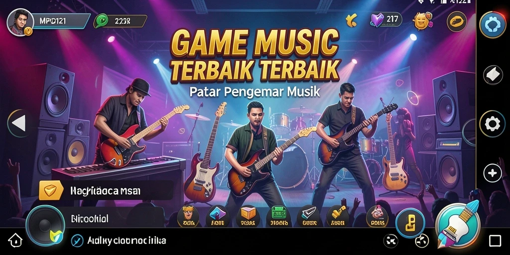 Tampilan gameplay MPO2121 yang seru dan interaktif saat bermain musik.