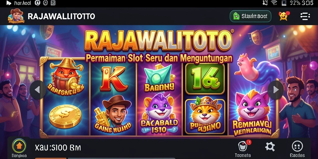 Tampilan gameplay menarik dari RAJAWALITOTO dengan tema slot yang beragam.