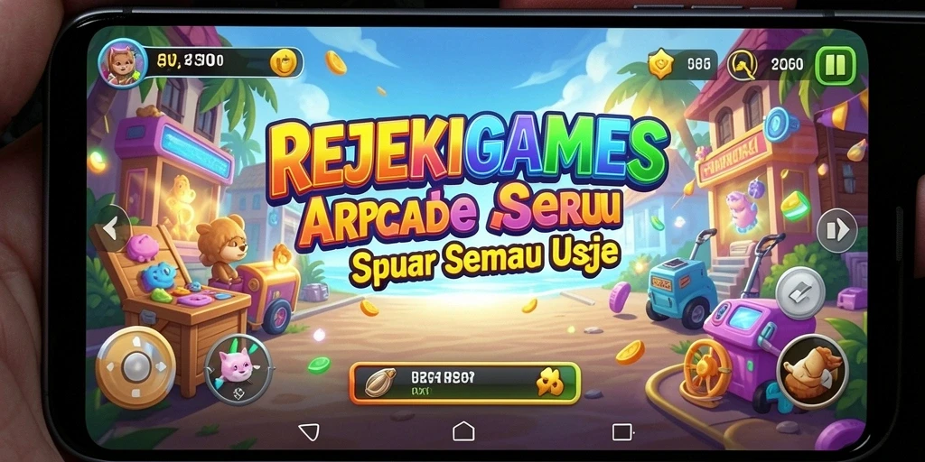 Tangkap momen seru dalam gameplay Arcade REJEKIGAMES.
