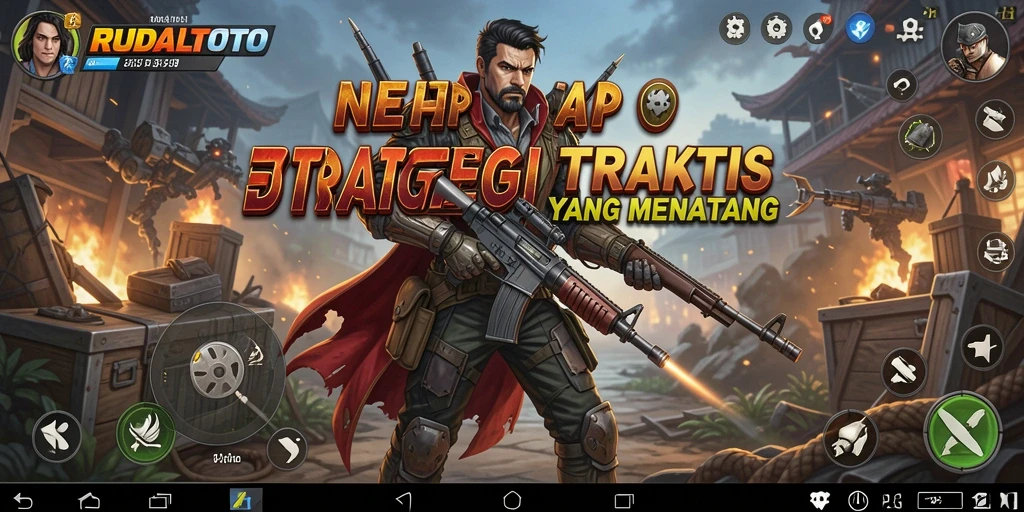 Tangkapan layar gameplay RUDALTOTO yang menampilkan strategi penuh aksi.