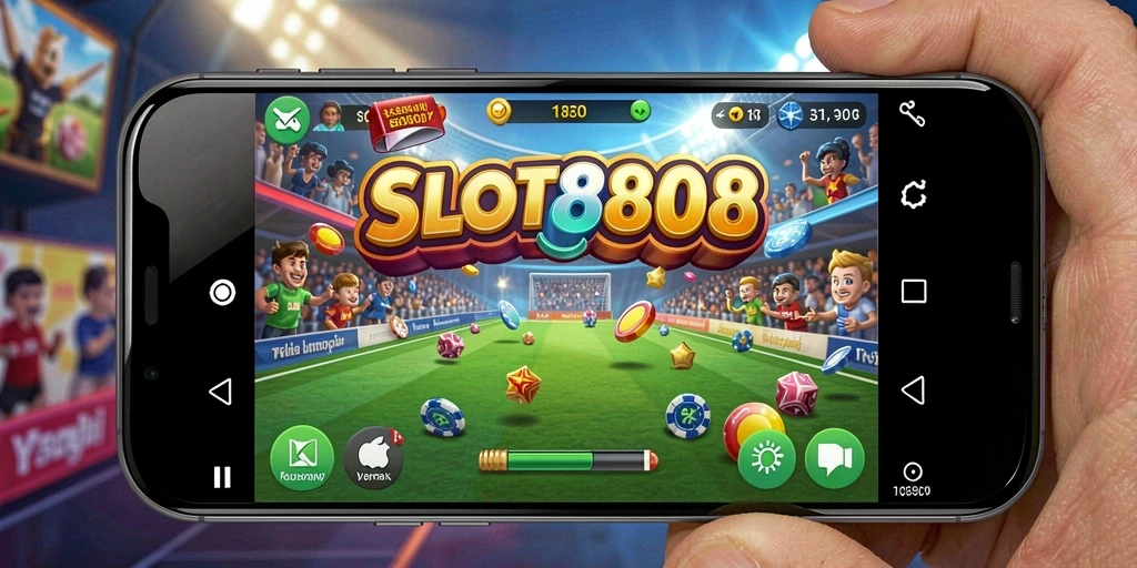 Tampilan gameplay SLOT8808 dengan efek visual yang menarik.
