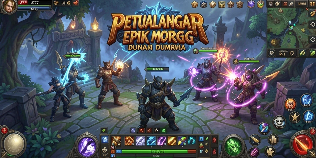 Screenshot UT77 menampilkan aksi seru dalam game MMORPG.
