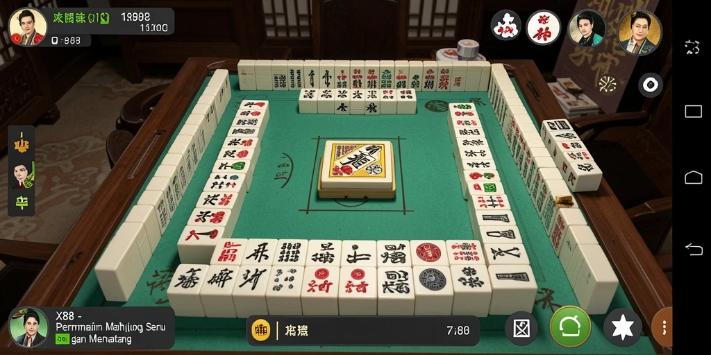Tampilan gameplay X88 yang menarik dan menantang dalam permainan Mahjong.